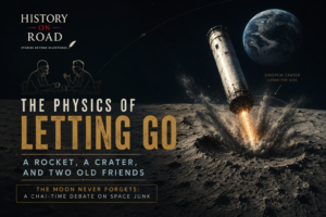 "The Physics of Letting Go: A Rocket, A Crater, and Two Old Friends"