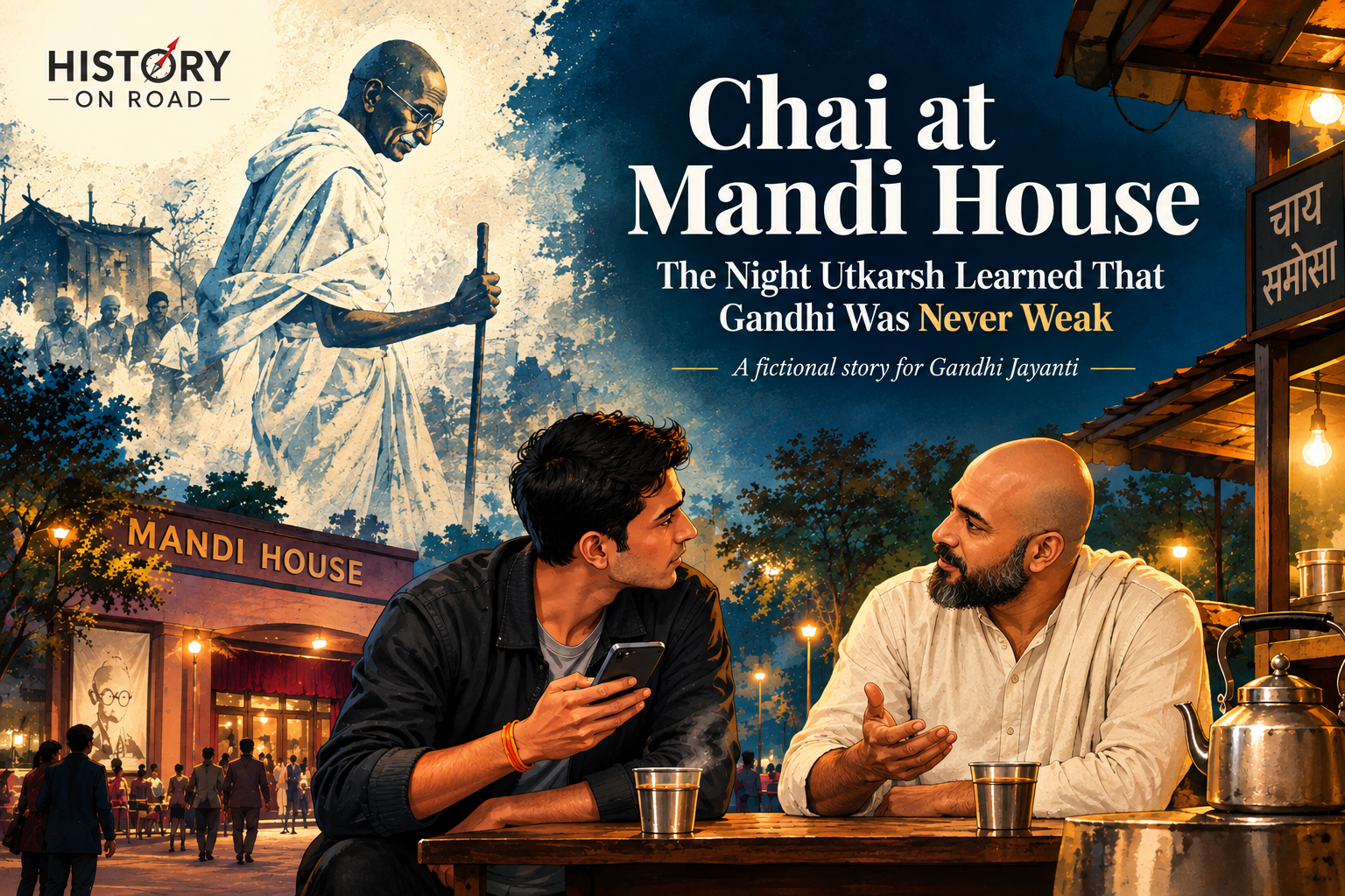 Chai at Mandi House: The Night Utkarsh Learned That Gandhi Was Never Weak